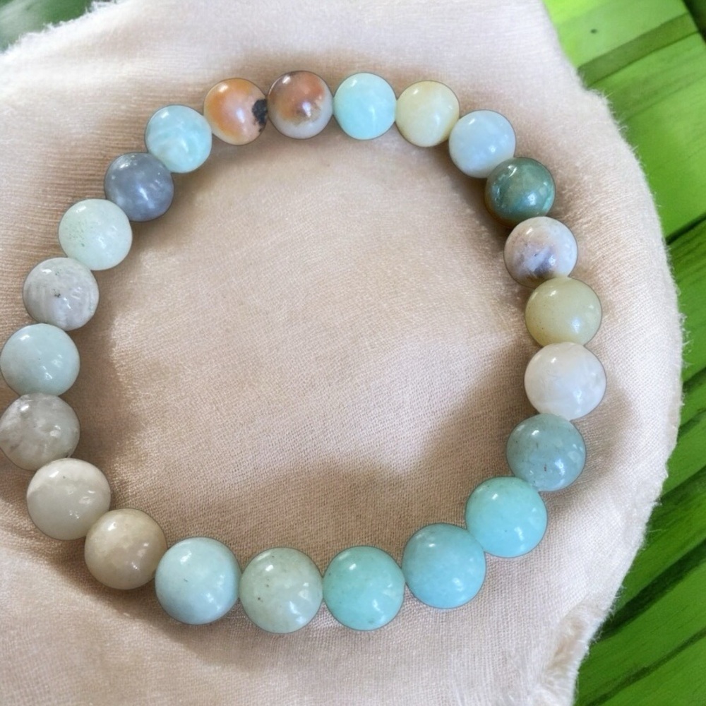 Gorgeous amazonite 8mm stretch bracelet